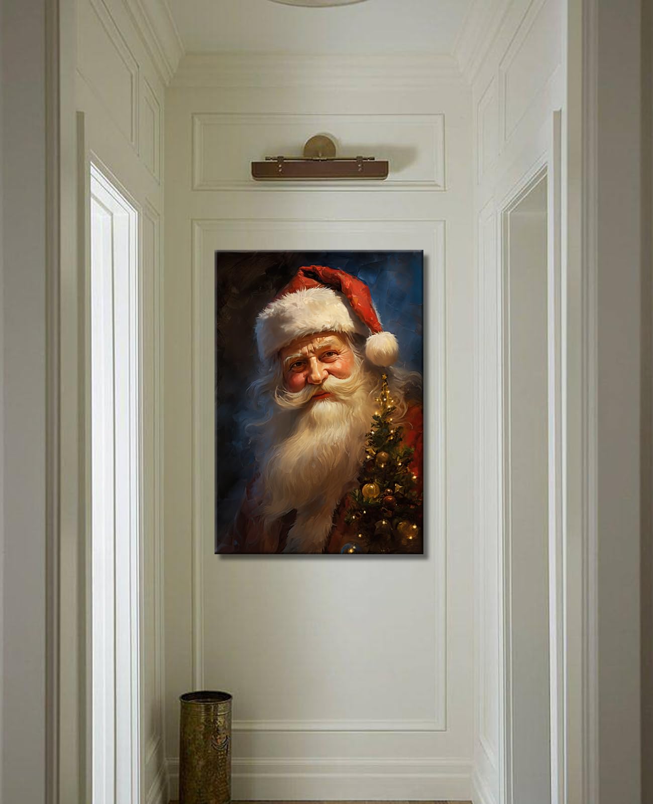 Amazon.com: Vintage Santa Claus Wall Art Winter Christmas